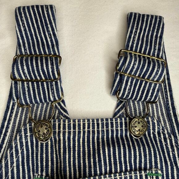 VTG OshKosh B’Gosh Overalls 5T Blue Striped - Picture 6 of 16